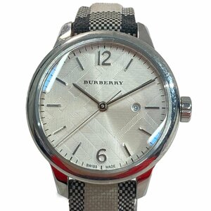 ◎◎ BURBERRY バーバリー 腕時計 BU10112 ホワイト x シルバー クォーツ レディース やや傷や汚れあり