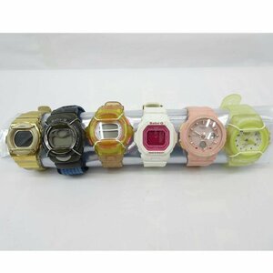 1円【ジャンク】CASIO カシオ/Baby-G 6点セット/MSG-160GL他/06