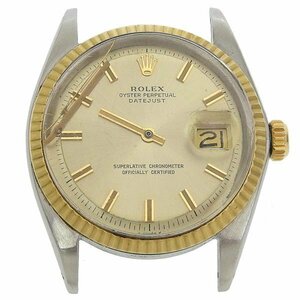 1円 ジャンク ロレックス ROLEX 1601 18番台 自動巻き デイトジャスト ゴールド文字盤 SS/YG メンズ 腕時計