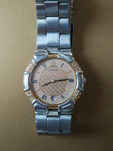 HATTORI SEIKO　CREDOR セイコークレドール 　9579-6040 クォーツ SS+18KT ダイヤ　メンズ　腕時計