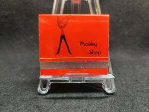 Mobby Shop 新宿 銀座 大阪 1970年代末~80年代前半ころ ブックマッチ / 昭和 レトロ 当時品 整理No:82