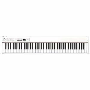 【中古】KORG 電子ピアノ D1 88鍵盤 ホワイト D1 WH ダンパーペダル、譜面立て付属 同音連打可能