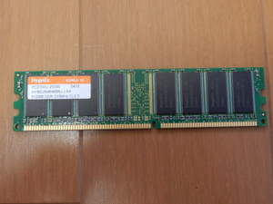 ●USED hynixデスクトップ用メモリ PC27000U-25330 512MB DDR 333MHz CL2.5 HYMD264646BB8J-J AA ハイニックス