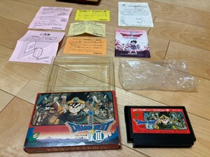 格安スタート エニックス ドラゴンクエスト3 外箱 説明書 ハガキ付き ファミコン FC 鳥山明 美品 ファミコンソフト ドラゴンクエストⅢ 