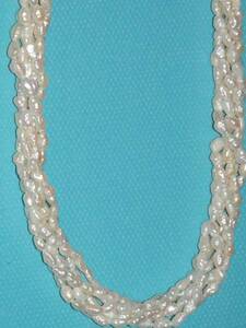 ★⑯Five fresh water pearl necklaces/淡水5連パールネックレス（28㎝）★