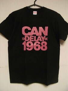 即決★新品ジャーマンロック関連Ｔシャツ★カン★CAN★DELAY 1968★ブラックボディ×ピンクプリント★S/M/L/XLサイズ対応可能