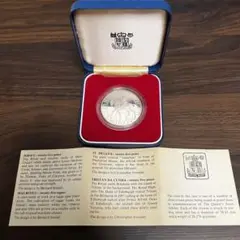 イギリス　エリザベス女王在位25周年記念銀貨　1977