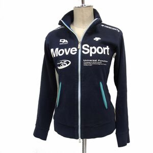 ☆DESCENTE デサント フルジップスウェットジャケット レディース MOVE SPORTS ムーブスポーツ Wジップ 春物 1円スタート