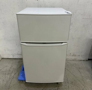 【東大阪発】Haier/ハイアール 2ドア冷凍冷蔵庫 JR-N85E 2023年製 85L 右開き 耐熱性能天板 強化ガラストレイ