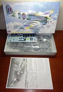 ハセガワ　1/48　イギリス空軍戦闘機　「ホーカータイフーン　Mk.ⅠB　水滴風防付き」　未組立品