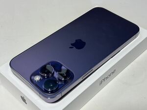 Apple iPhone14 Pro Max 128GB ディープパープル SIMフリー 店頭展示品 元デモ機 付属品完備 バッテリー100%