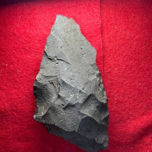 【陣】石器　縄文　旧石器　尖頭器剥片　サヌカイト　