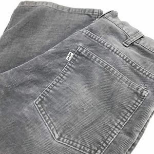 【80s】USA製 LEVIS 517 リーバイス ブーツカット コーデュロイパンツ W34 グレー 細畝 ヴィンテージ アメリカ製 白タブ 廃盤 USED 古着