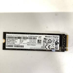 S60514157 WD NVMe 512GB SSD 1点【中古動作品】