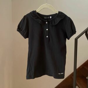 BeBe★ブラウス★半袖★カットソー ★Tシャツ ★コットン ★黒★130cm