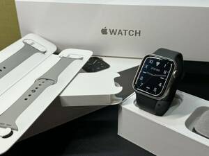 ☆即決 美品 Apple Watch series5 Edition シルバーチタニウム Titanium 44mm アップルウォッチ GPS+Cellular エディション チタン 643