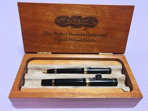 The Parker Duofold Centennial Fountain Pen and Ball Pen