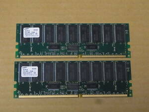 ■Samsung DDR266/PC2100R/512MBx2枚セット/計1GB (DDR692)