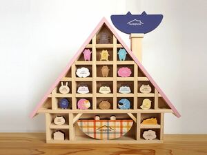 tsumikipoche × nine-D コラボ限定品 つむつむつみき さんかくぼうしの家 ツミキポッシュ ナインディ ヒノキ 無垢材 シルバニアファミリー