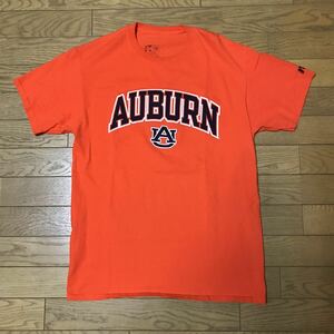 NCAA UNIVERSITY OF AUBURN MEN”S SHORT SLEEVE T-SHIRTS (RUSSELL) size-M(着丈71身幅49) 中古 送料無料 NCNR