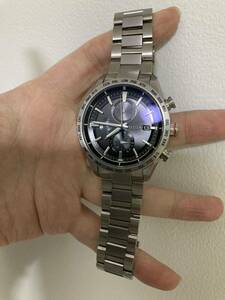 超美品！ 2023年2月購入 CITIZEN シチズン アテッサ チタン メンズ 電波ソーラー at8181-63e