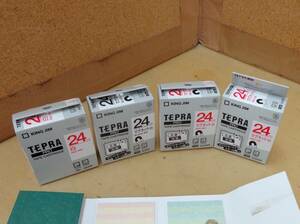 R1★テプラPRO テープカートリッジ マグネット SJ24SR3 2個+SJ24S 1個+SS24R 1個★未使用