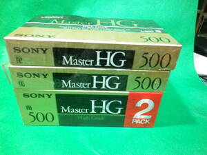 SONY　MASTER HG　HIGH GRADE　L-500　４本　