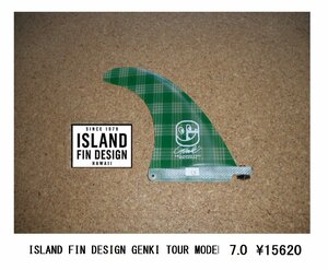 送料無料▲Island Fin Design　GENKI TOUR GREEN PALAKA　7.0 新品