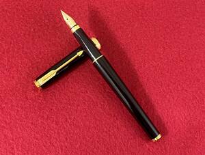 ☆J) 万年筆 PARKER パーカー ペン先 18K 750M ブラック 筆記用具 ★