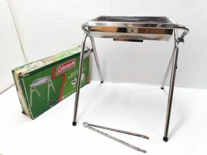 □元箱付 Coleman コールマン ステンレス2WAYグリル3 stainless 2-way GRILL Ⅲ キャンプ用品 BBQ A-4-25-6 @140□