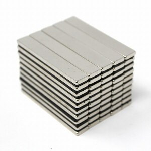 「b10-a2」 ネオジム磁石 60×10×3mm 50個セット ネオジウム 磁石 バー 棒型 角型 強力 まとめ買い