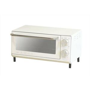 ツインバード トースター オーブントースター 2枚焼きハーフミラーガラス ホワイト　TS-5001LX-W　新品