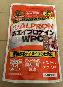 ALPRON ホエイプロテイン WPC【チョコチップミルクココア風味 900g】