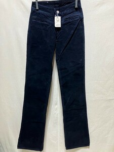 【CIMARRON/シマロン】ストレッチ コーデュロイ セミフレアパンツ BRAVA NAVY 26 新品/デッドストック/希少/美脚/細身/ジーンズ/スペイン製