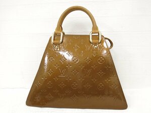 ◆美品◆LOUIS VUITTON ルイ・ヴィトン◆ヴェルニ フォーサイス◆エナメル パテント レザー 本革◆ハンド バッグ◆ブラウン系 G金具◆A4812