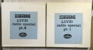 SCORPIONS LIVE! RADIO SPECIAL PT.1 PT.2 REEL TO REEL US製　THE SCORPIONS IN TOKYO CONCERT 1979 