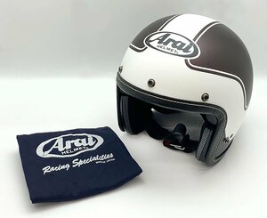 未使用品 Arai アライ クラシック・エアー ジェットヘルメット（ 61‐62cm 未満 ）ERA BROWN エラ・ブラウン（つや消し）2023年製