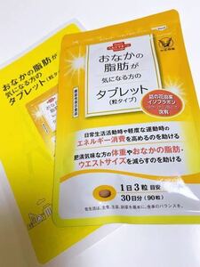 送料無料★大正製薬 おなかの脂肪が気になる方のタブレット 90粒×1袋 新品未開封