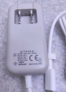 docomo select ACアダプタ07 Power Delively 対応 TypeC 共通ACアダプタ 最大27W OEM ミツミ電機 中古