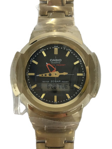 CASIO◆ソーラー腕時計_G-SHOCK/アナログ/ゴールド/AWM-500GD-9AJF/カシオ/フルメタル
