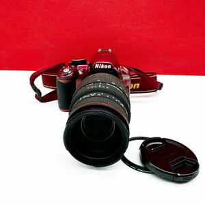 ▲ Nikon D3100 ボディ レッド デジタル一眼レフ SIGMA APO DG 70-300mm 1:4-5.6 望遠 レンズ 動作確認済 ニコン