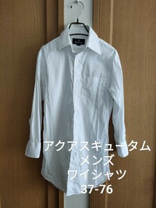 アクアスキュータム メンズ ドレスシャツ ワイシャツ 37-76