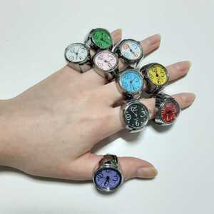 新品　未使用　指輪　時計　シンプル　9色セット 8