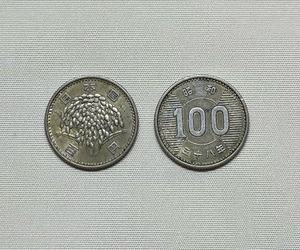 【吉平の館】★稲穂柄 銀貨　昭和３８年　＠１００円　☆１枚　◎流通品