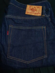 糸井重里 空中ジーンズ工場 Ark JEANS アーク ジーンズ デニムパンツ HIRUTA 0201 W33 ボタンフライ 赤耳 革パッチ