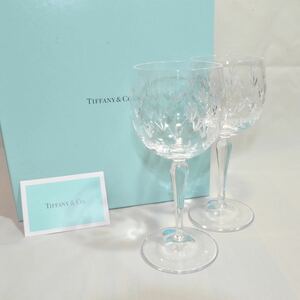TIFFANY&Co. フローレット ワイングラス フルートグラス 2客セット ガラス　新品未使用 ティファニー