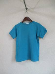 ineブルークルーネック半袖Tシャツ（USED）70616②