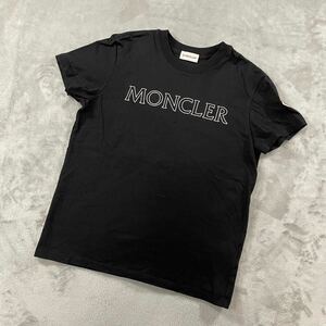 1円〜　美品　MONCLER モンクレール　ロゴ　半袖Tシャツ　ブラック　Sサイズ　7331