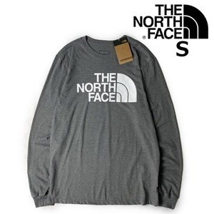 1円～!売切!【正規新品】THE NORTH FACE◆L/S HALF DOME TEE 長袖 Tシャツ ロンT US限定 ハーフドームロゴ 男女兼用(S)グレー 180902-18