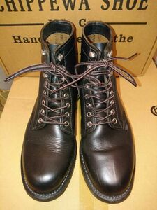 Chippewa チペワ 1939 6インチ サービスブーツ 4353BLK ホーウィン 茶芯ブラック 7.5D 美品